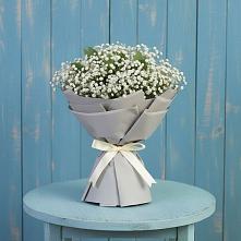 Букет цветов из:  Гипсофила в Приморске Ленинградской области