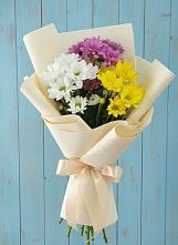 Букет цветов из:  Хризантемы #REPLACE_PRED# Приморске Ленинградской области