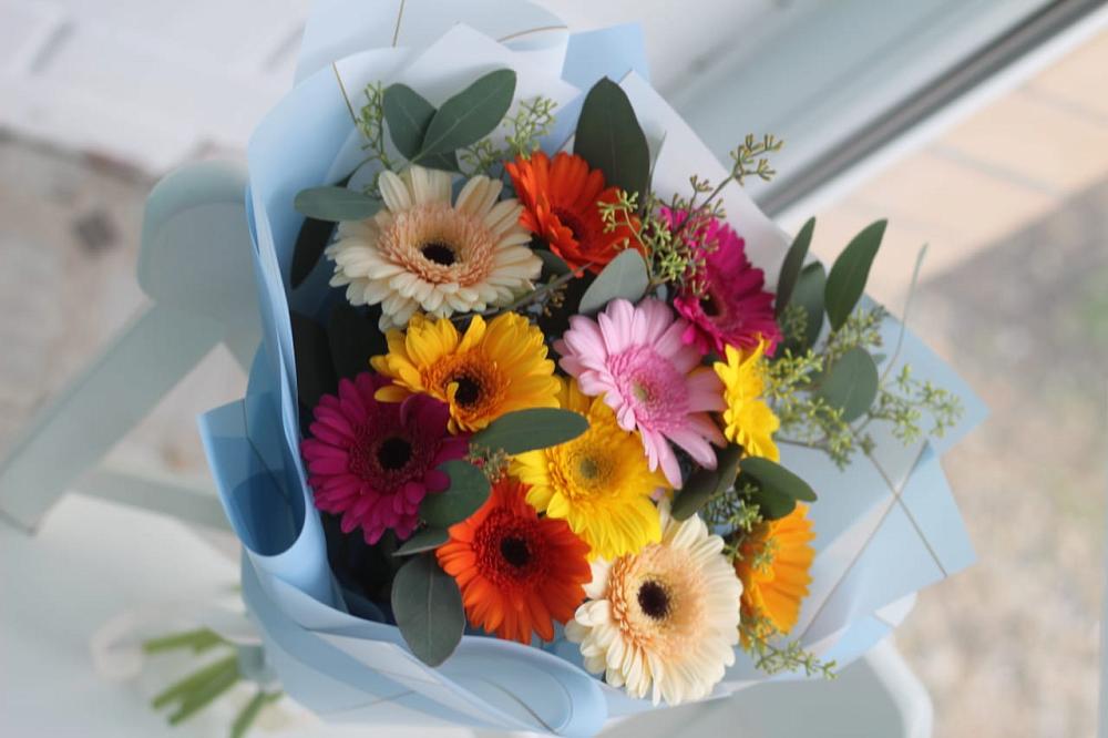 Букет цветов из: Герберы в Приморске Ленинградской области