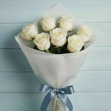 Букет 7 Белых роз Эдлесс Лав #REPLACE_PRED# Приморске Ленинградской области