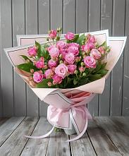 Букет Розовый кустик в Приморске Ленинградской области