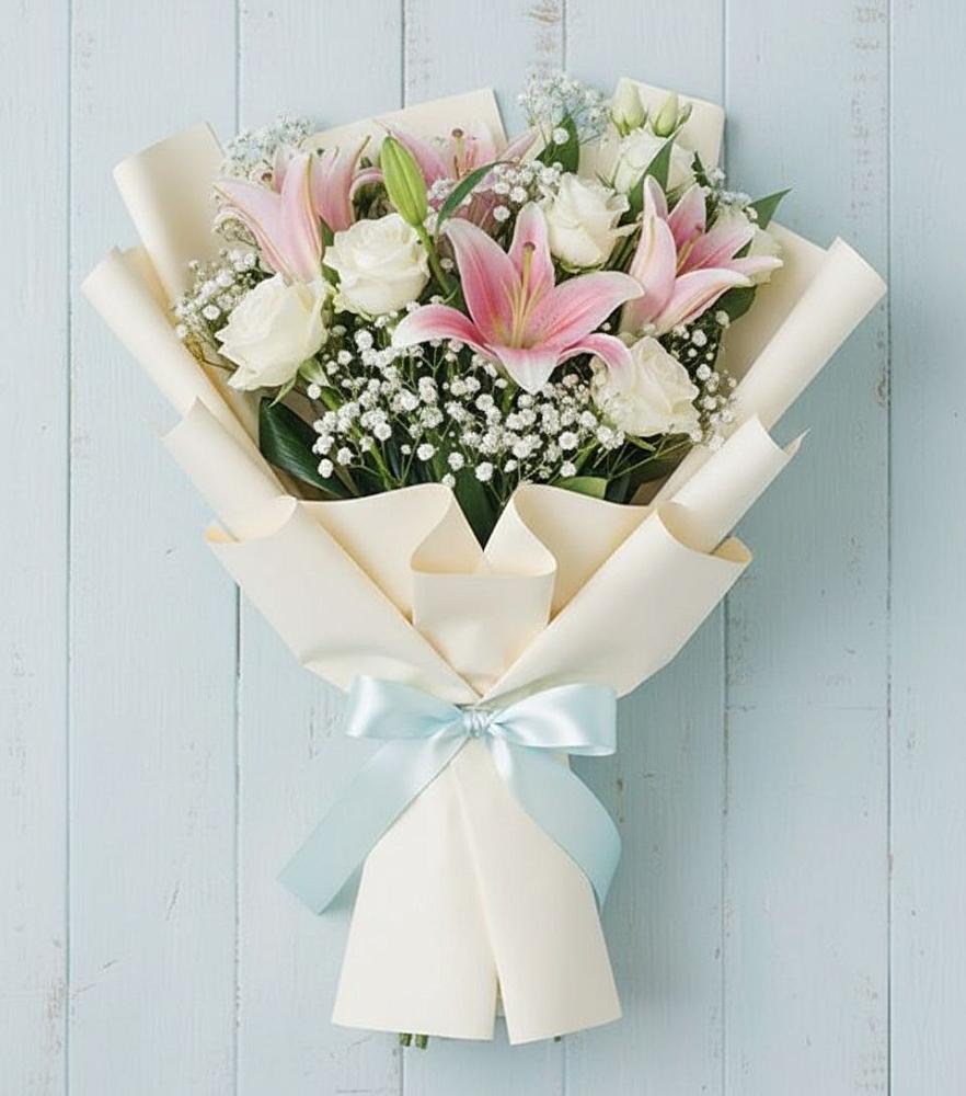 Букет цветов из: Лилии в Приморске Ленинградской области