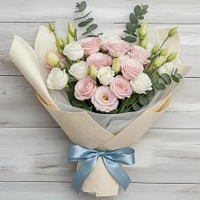 Букет цветов из:  Лизиантусы #REPLACE_PRED# Приморске Ленинградской области