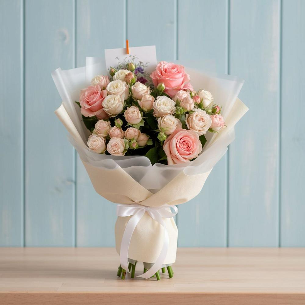 Букет цветов из: Розы в Приморске Ленинградской области