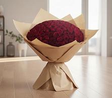 Букет 101 Красная роза в Приморске Ленинградской области