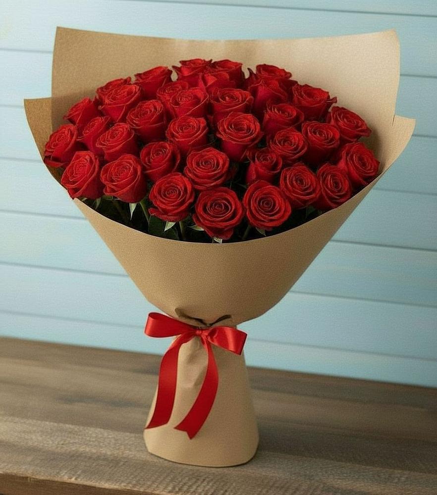 Букет Красные розы Милано в Приморске Ленинградской области
