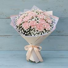 Букет цветов из:  Гвоздики в Приморске Ленинградской области