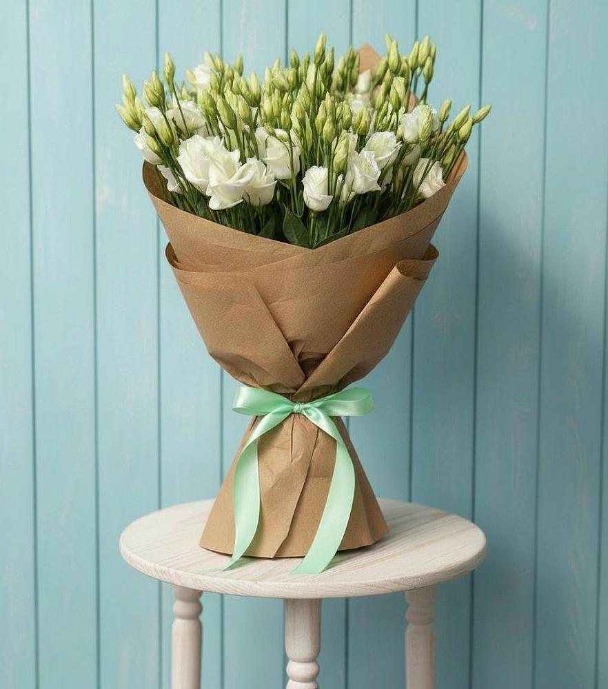 Букет цветов из: Лизиантусы в Приморске Ленинградской области