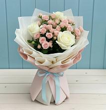 Букет цветов из:  Розы #REPLACE_PRED# Приморске Ленинградской области