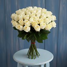 Букет 51 Белая роза Эдлесс Лав #REPLACE_PRED# Приморске Ленинградской области