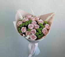 Букет цветов из:  Розы и Хризантемы в Приморске Ленинградской области