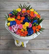 Букет цветов из:  Розы и Хризантемы #REPLACE_PRED# Приморске Ленинградской области