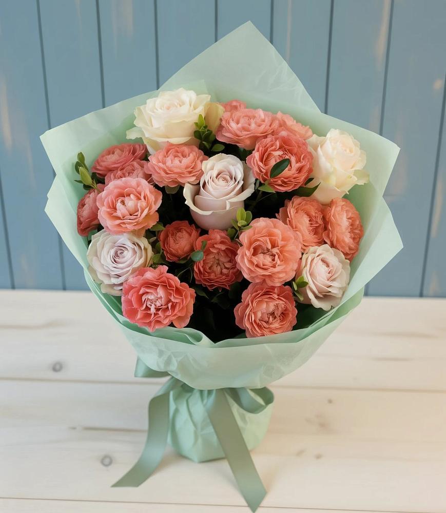 Букет цветов из: Розы в Приморске Ленинградской области