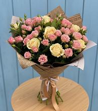 Букет цветов из:  Розы #REPLACE_PRED# Приморске Ленинградской области