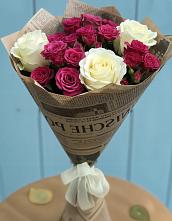 Букет цветов из:  Розы #REPLACE_PRED# Приморске Ленинградской области