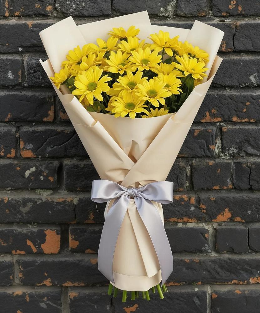 Букет цветов из: Хризантемы в Приморске Ленинградской области