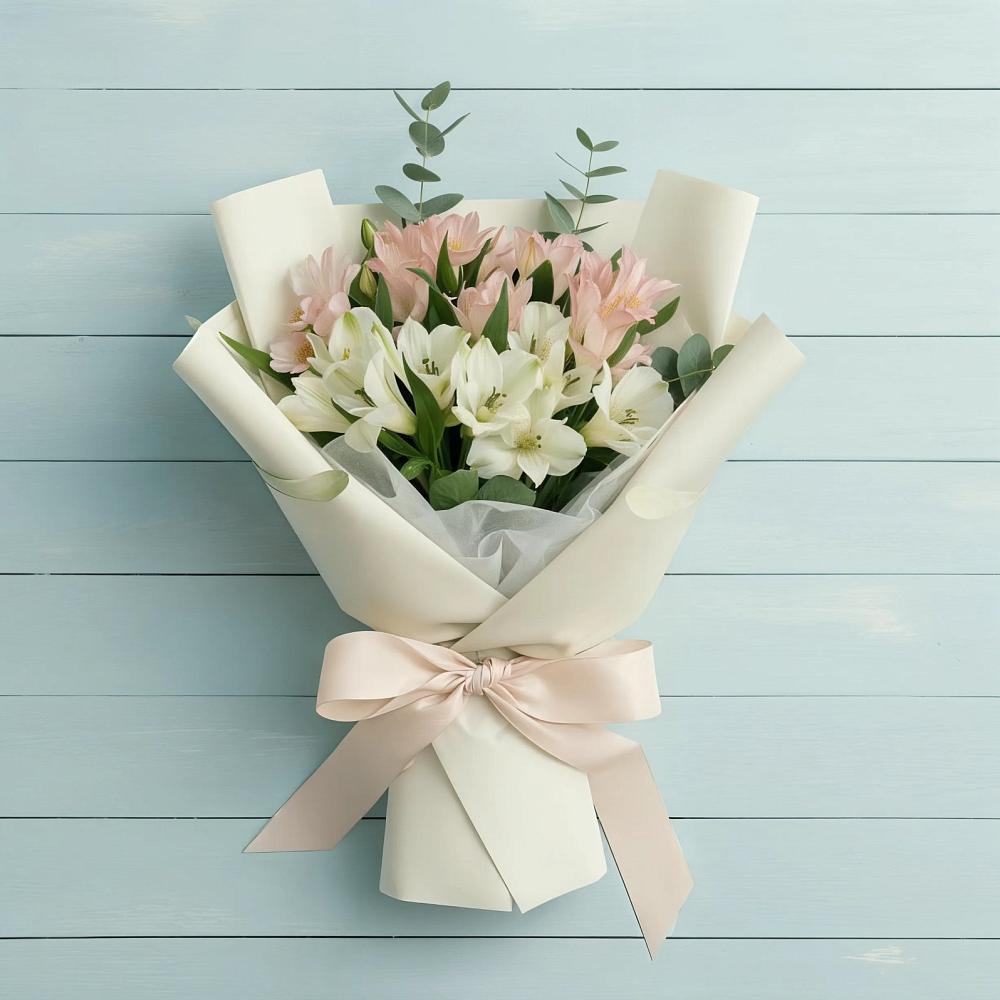 Букет цветов из: Альстромерии в Приморске Ленинградской области