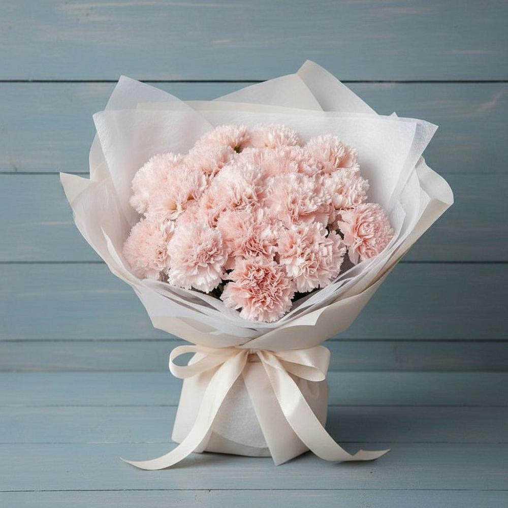 Букет цветов из: Гвоздики в Приморске Ленинградской области