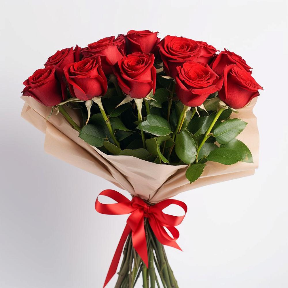 Букет 11 Красных роз Эдлесс Лав в Приморске Ленинградской области