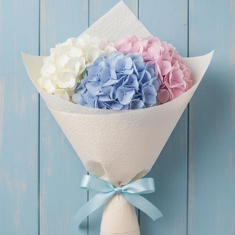 Букет цветов из: Гортензия в Приморске Ленинградской области